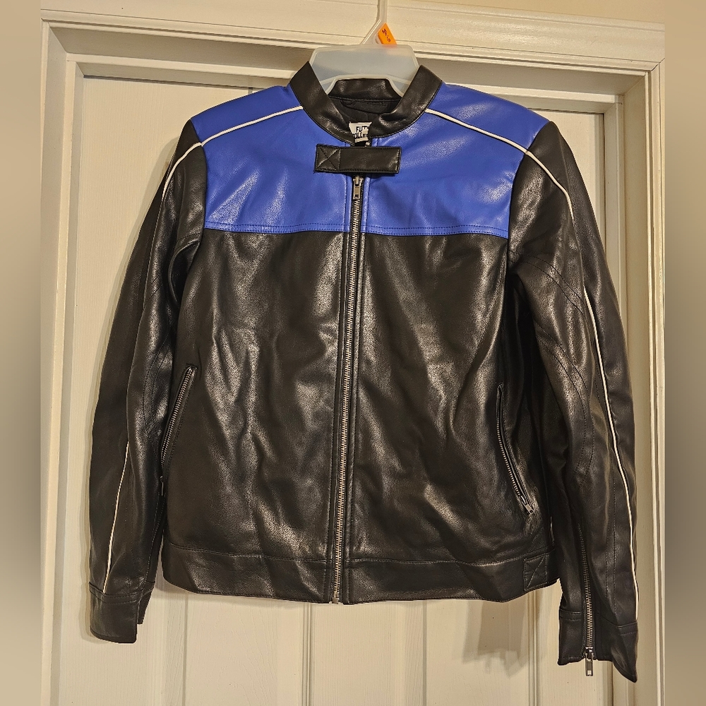 NWT Blue and Black Jacket. Size:XS. - Picture 1 of 10